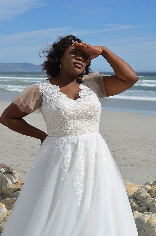 Wig brudekjole i store størrelser tysk producent fantastisk kvalitet billigt