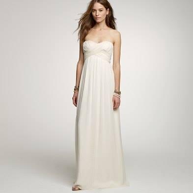 Brudekjole let stof J Crew