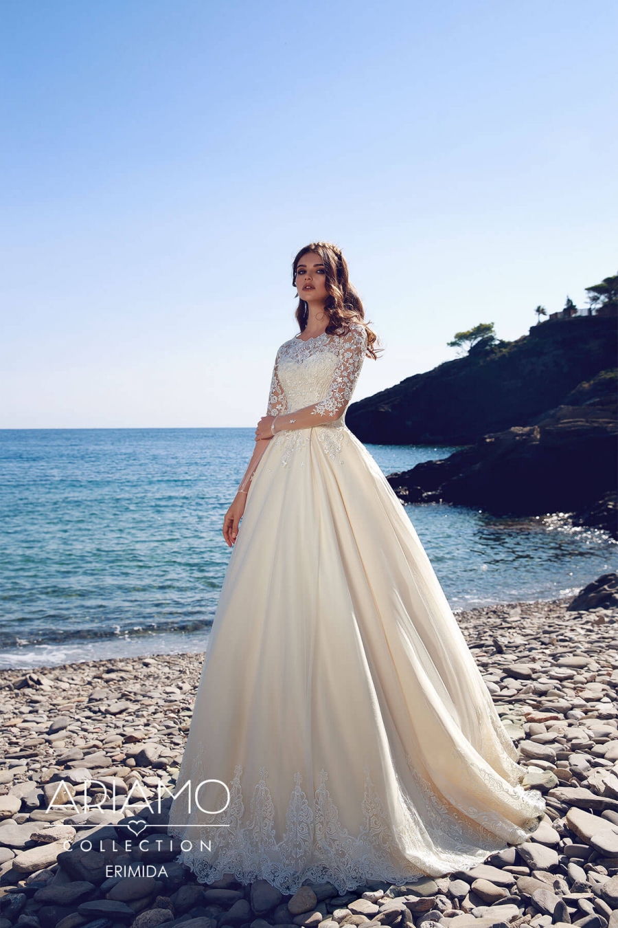 Bryllupskjoler Erimida med lange ærmer