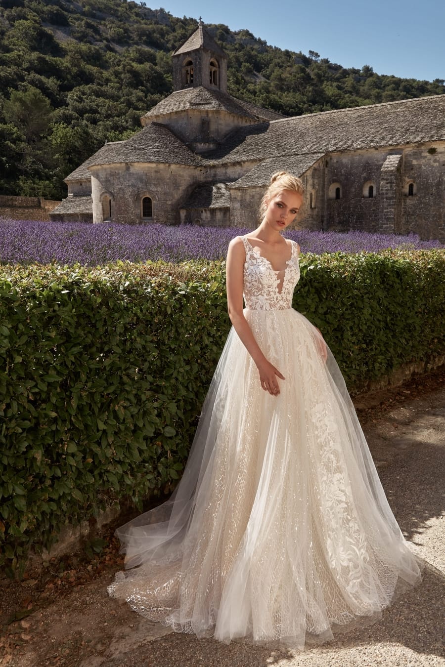 Lexie brudekjole med blonder boho