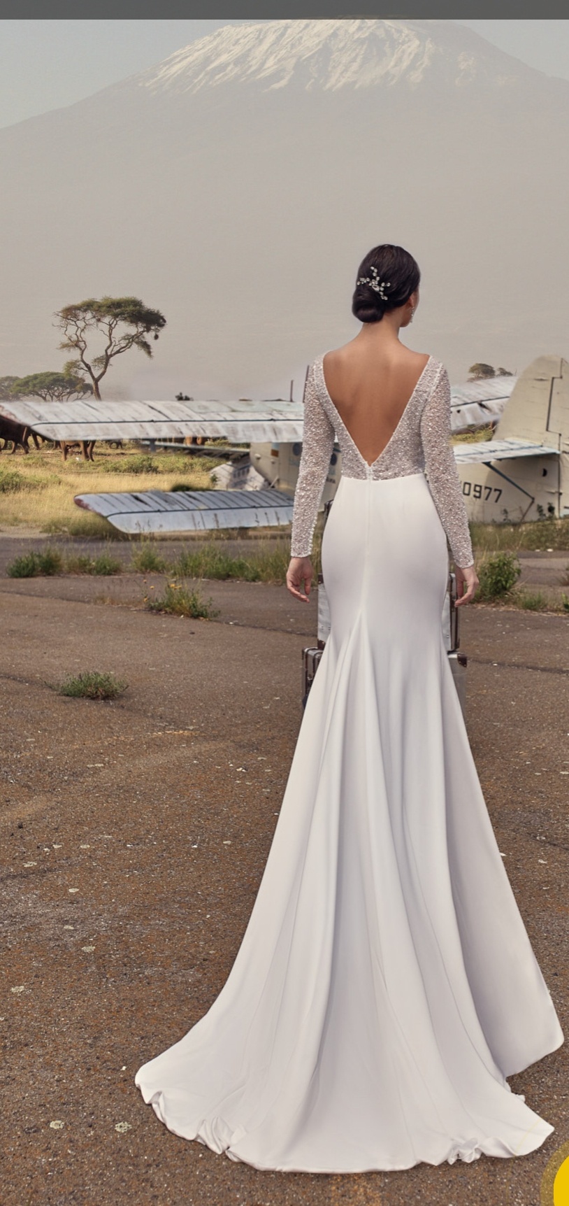 Estrel brudekjole med perler