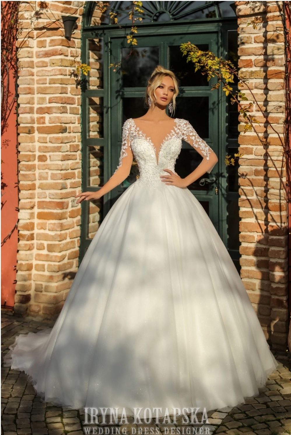 Aline prinsesse drømme brudekjole 