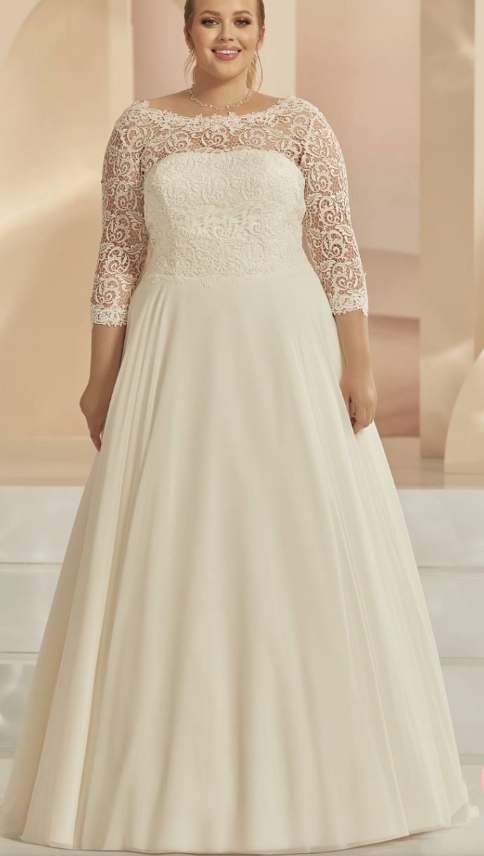 Store størrelser  brudekjole 