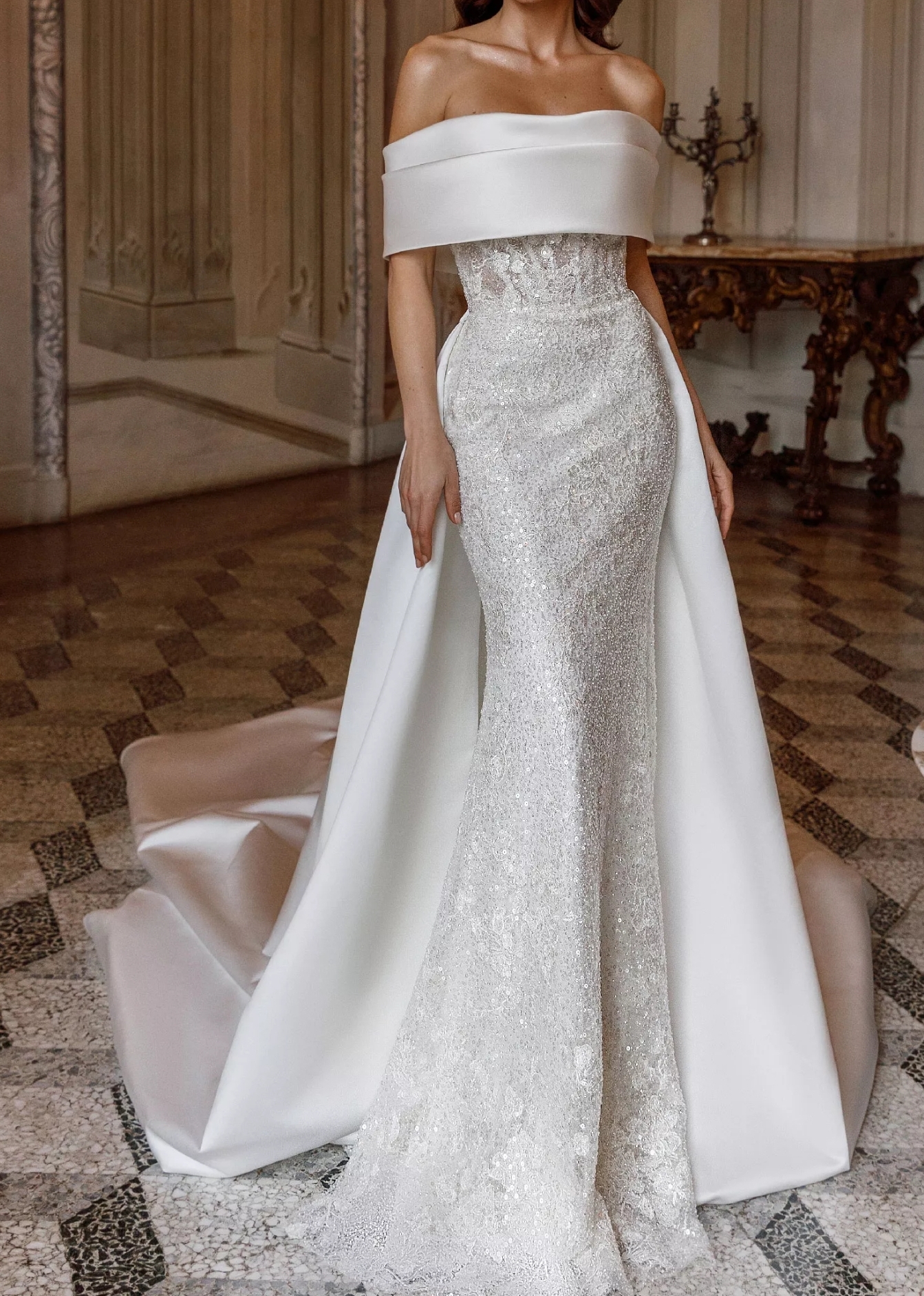 Bellina brudekjole i 2 dele fra oksana 