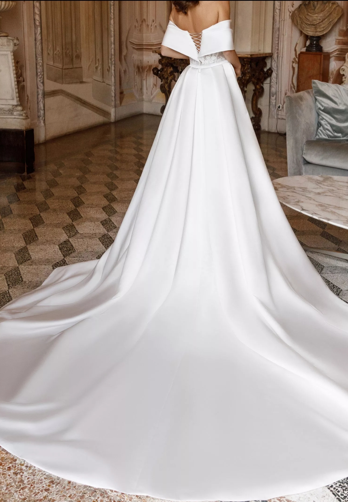 Bellina brudekjole i 2 dele fra oksana 