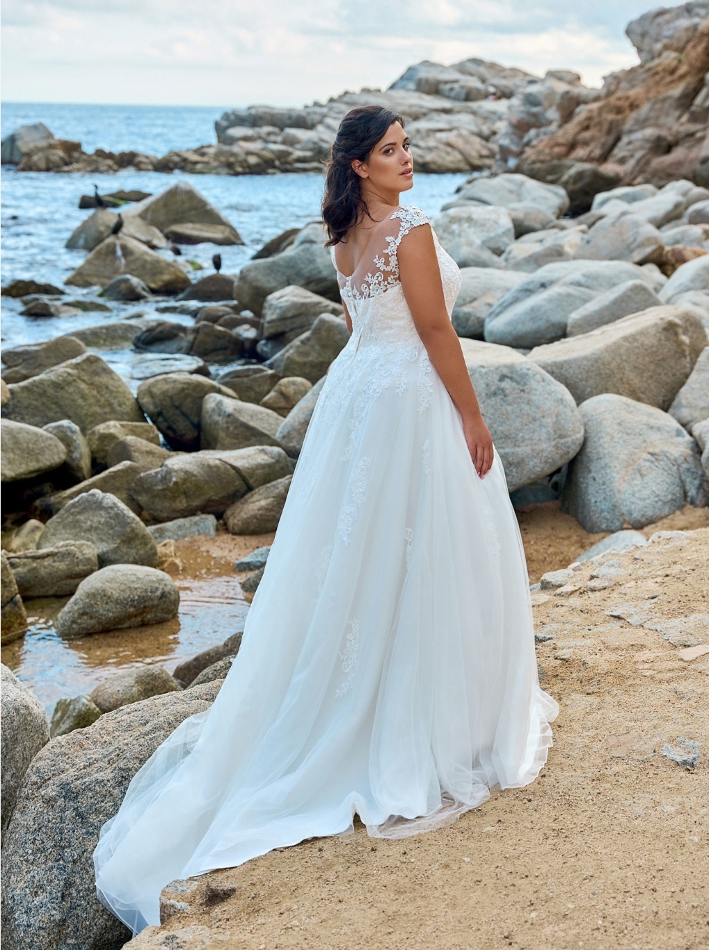 Plus Sizes brudekjoler tysk mærke med blonder