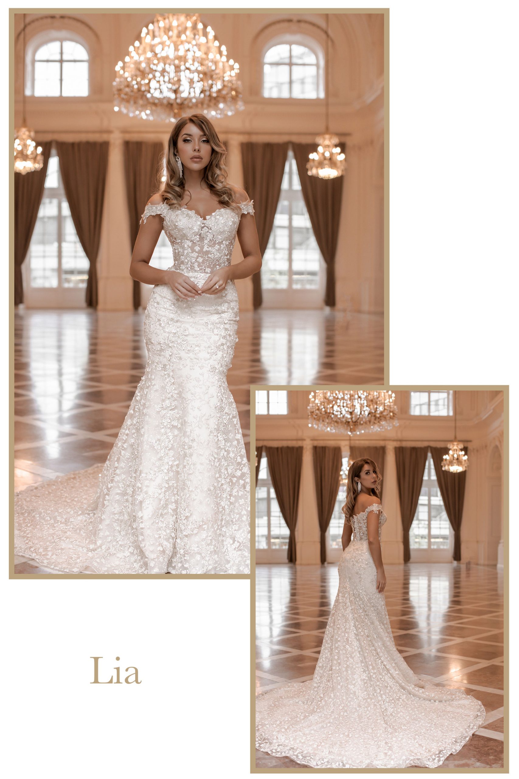 Lia brudejole fra Sima Couture