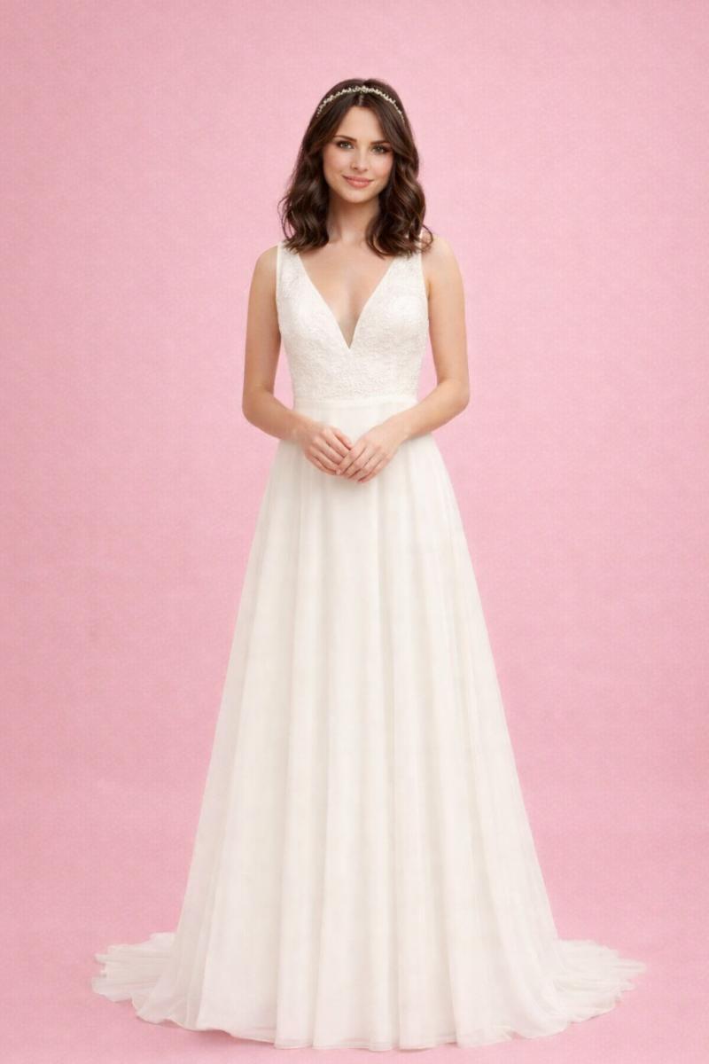 Melodi brudekjole med bred strop 2026/2027 model