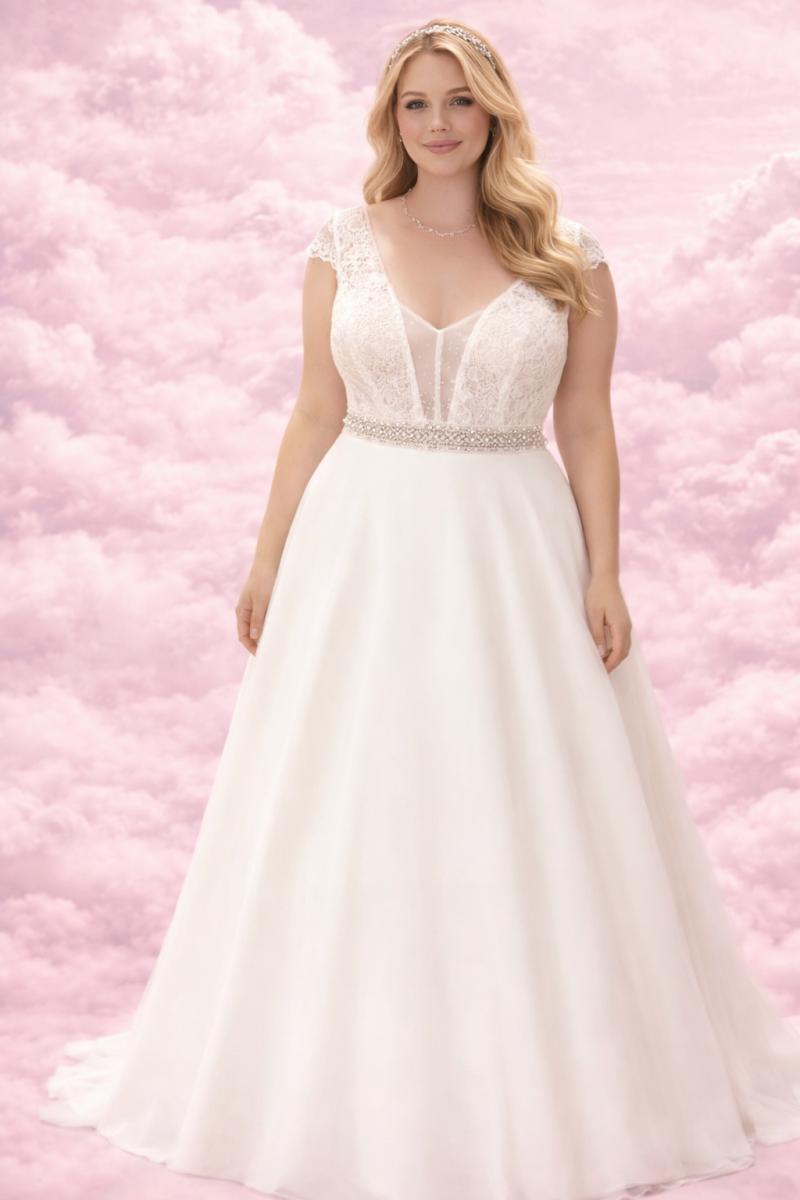 Morsø brudekjole med ærme