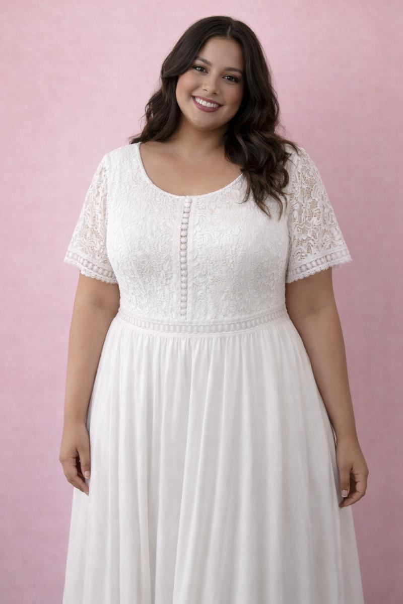 Falster brudekjole plus size spar 70%