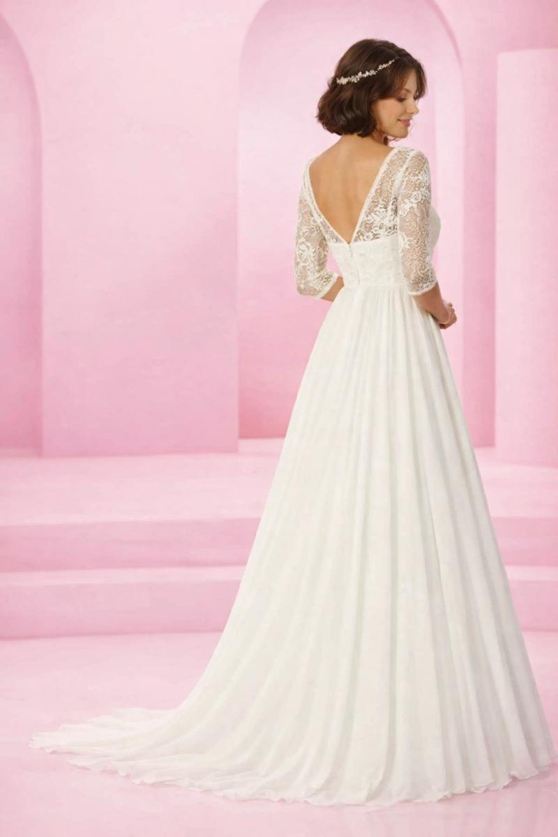 Medusa brudejole med ærmer og bomulds blonder